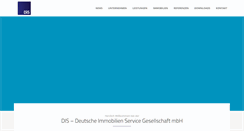 Desktop Screenshot of dis-immobilien.de
