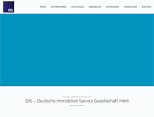 Tablet Screenshot of dis-immobilien.de